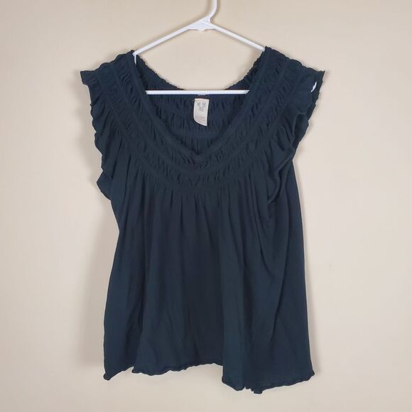 We The Free Tops - We The Free Black Cocunut Top Size Small